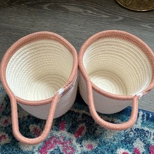***NEW*** Set of 2 cotton woven baskets
